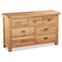 Zelah Oak 3 over 4 Chest of Drawers by Roseland Furniture