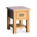 Surrey Oak Lamp Table with Drawer by Roseland Furniture