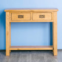 Surrey Oak Console Table - Lifestyle front