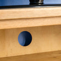 Cable hole - Surrey Oak waxed TV stand 90cm