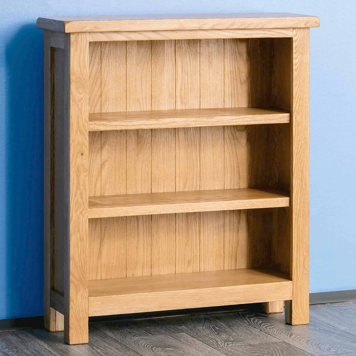 Surrey Oak Small Bookcase - Lifestyle side view