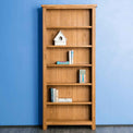 Surrey Oak Large Bookcase by Roseland Furniture