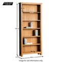 Surrey Oak Large Bookcase - Size Guide