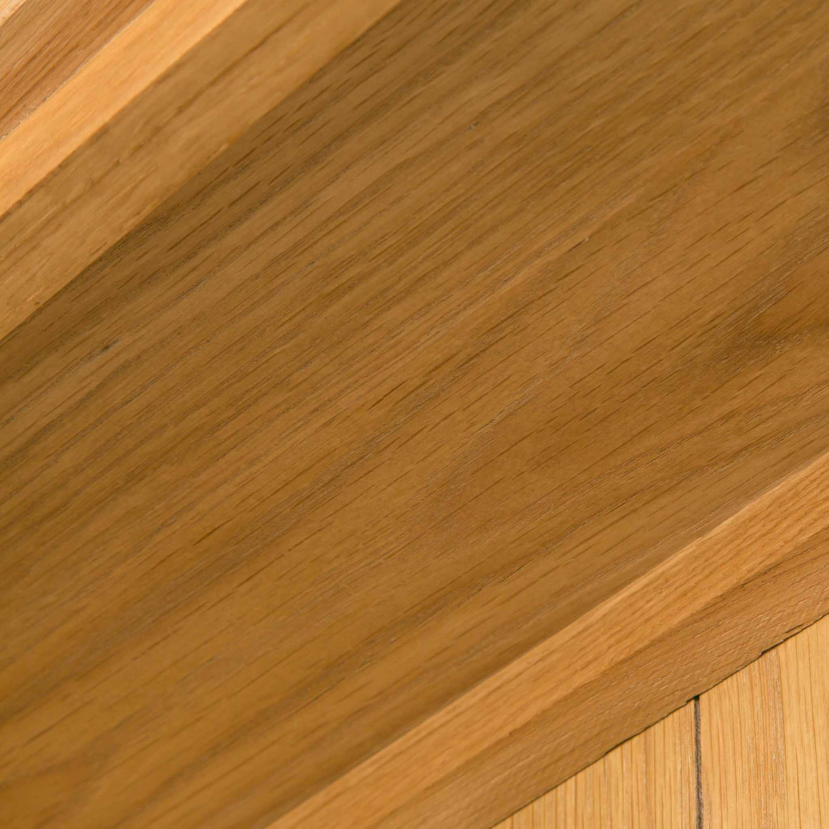 ceiling view of the Surrey Oak Large Bookcase by Roseland Furniture