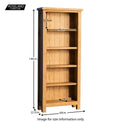 Surrey Oak Slim Bookcase - Size Guide