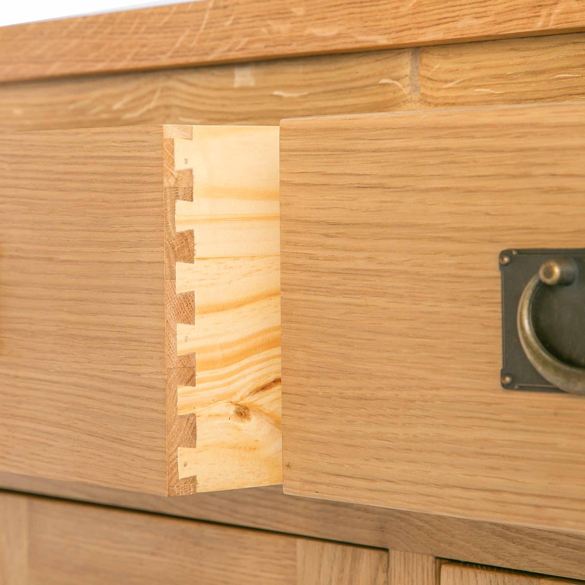 close up of dovetail joints