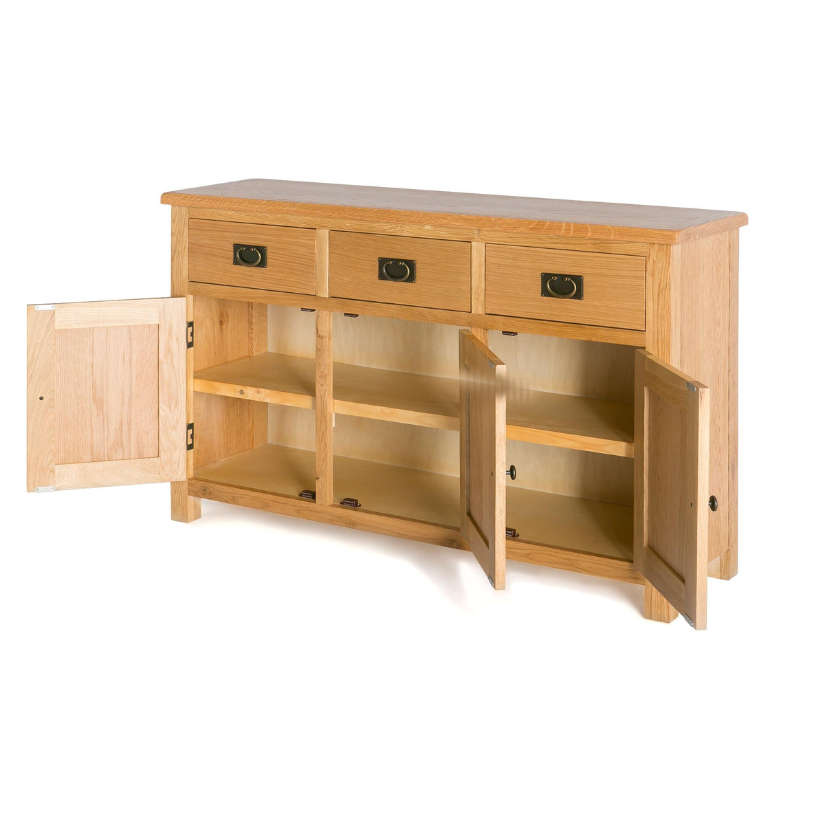 Surrey Oak Large Sideboard internal side view