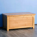 Surrey Oak waxed blanket box - Lifestyle