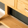 Shelf on the London Oak Console Table by Roseland Furniture
