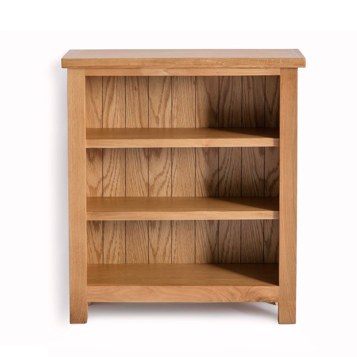 London Oak Small Bookcase | W:70cm | Solid Wood | Light Oak