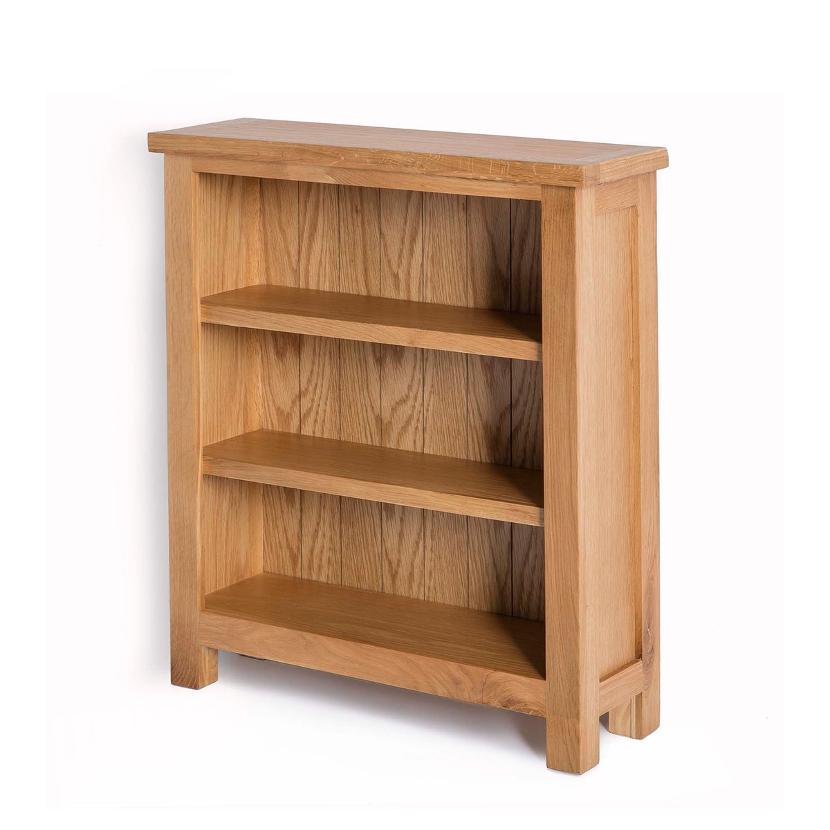 London Oak Small Bookcase | W:70cm | Solid Wood | Light Oak