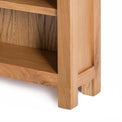 London Oak Small Bookcase - Close up of base of bookcase