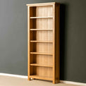 London Oak Large Bookcase - Lifestyle Side view