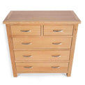 London Oak 2 over 3 Drawer Chest - Looking down on top of Chest