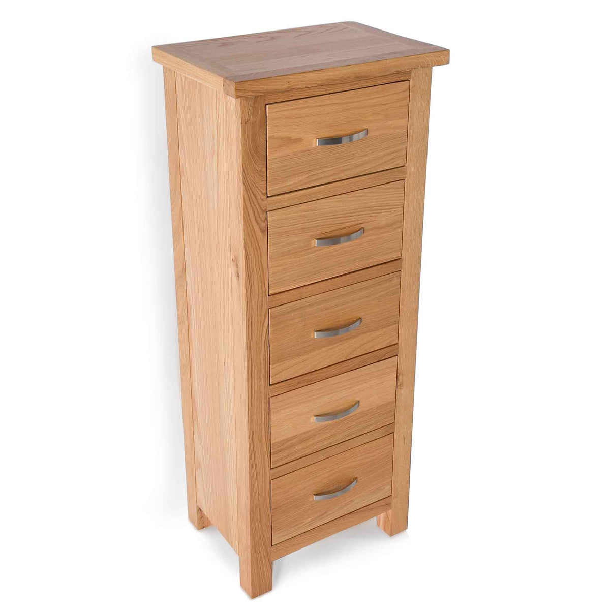 London Oak Tallboy Chest by Roseland Furniture - Top View