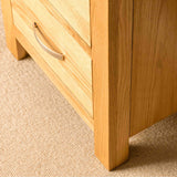 Feet on a London Oak Tallboy Chest.