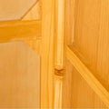 Wooden supports on a London Oak Large Wardrobe.