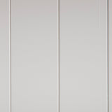 Close up of back panels on the Farrow Grey Large Bookcase