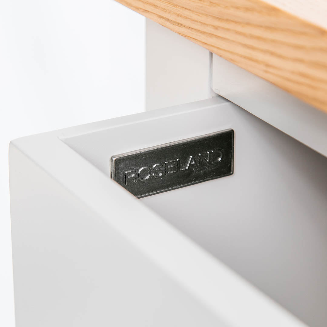 Farrow Grey 5 Drawer Tallboy Chest from Roseland Furniture