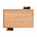 London Oak Coffee Table with Baskets by Roseland Furniture - Birds eye view with baskets open in opposite positions