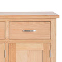 London Oak Mini Sideboard - Close up of drawer front