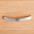 London Oak Mini Sideboard - Close up of drawer handle