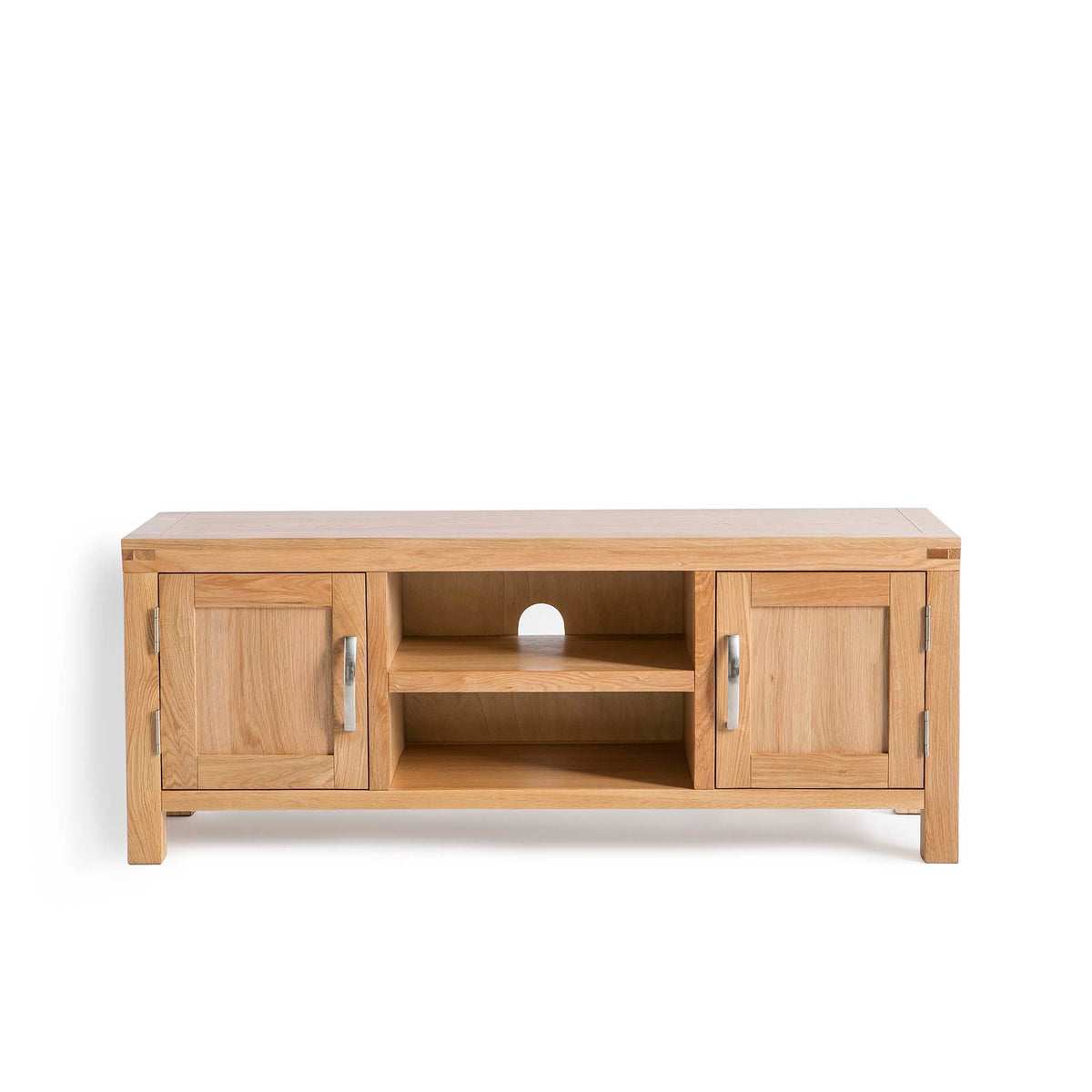 The Abbey Light Oak 120cm TV Stand by Roseland Furniture