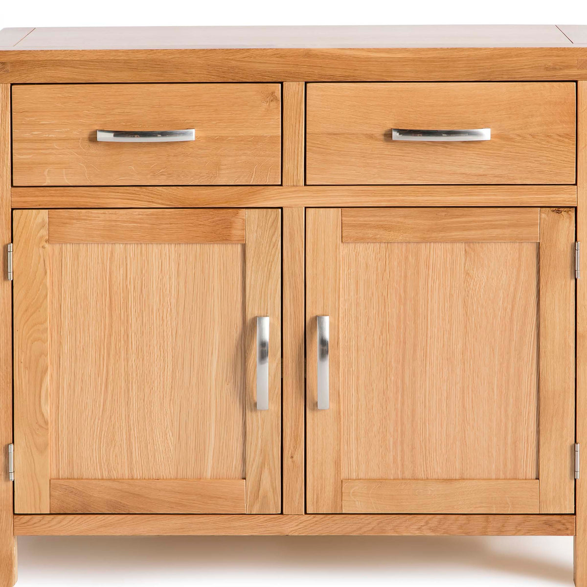  Abbey Light Oak Small Sideboard Cabinet  - Close up of front of sideboard