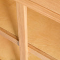  Abbey Light Oak Small Sideboard Cabinet  - Close up of inside sideboard shelves