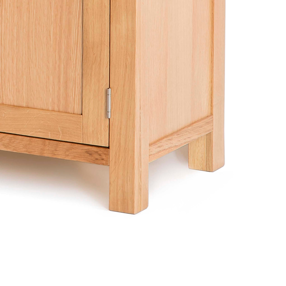  Abbey Light Oak Small Sideboard Cabinet  - Close up of sideboard feet