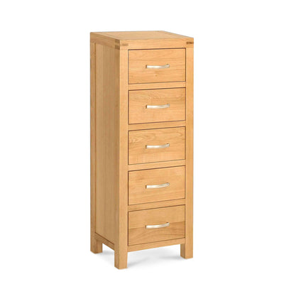 Abbey Light Oak Tallboy Chest