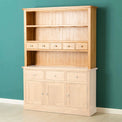 Hampshire Oak Dresser Hutch by Roseland Furniture