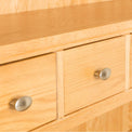 Hampshire Oak Dresser Hutch drawer close up view