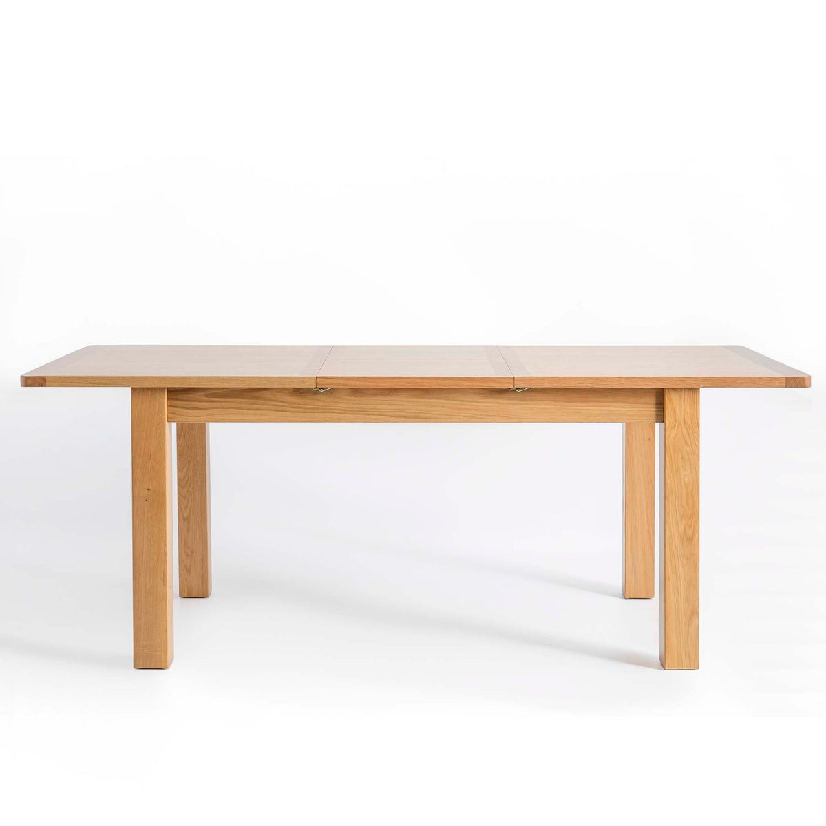 Hampshire Oak Small Extending Dining Table - Fully extended