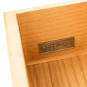 Hampshire Oak Bedside Side Table inside drawer view