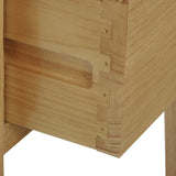 Alba Oak Lamp Table close up view