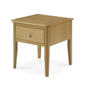 Alba Oak Lamp Table - Side view