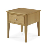 Alba Oak Lamp Table - Side view