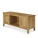 Alba Oak Large 120cm TV Stand - Side view