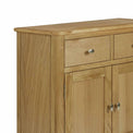 Alba Oak Mini Sideboard - Close up of top of cabinet