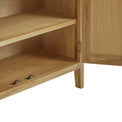 Alba Oak Mini Sideboard - Inside view of cupboard