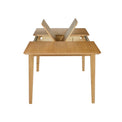 Alba Oak 150-200cm Extending Table - With extension section opening