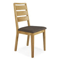 Alba Oak Ladder Back Dining Chair by Roseland Furniture