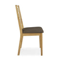 Alba Oak Ladder Back Dining Chair - Side on view