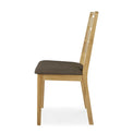 Alba Oak Ladder Back Dining Chair - Side on view
