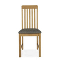 Alba Oak Slatted Dining Chair - Front view