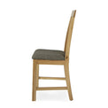 Alba Oak Slatted Dining Chair - Side on view