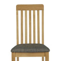 Alba Oak Slatted Dining Chair - Close up of slatted back rest