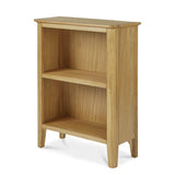 Alba Oak Small Bookcase - Side view