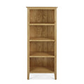 Alba Oak Slim Bookcase - Front view